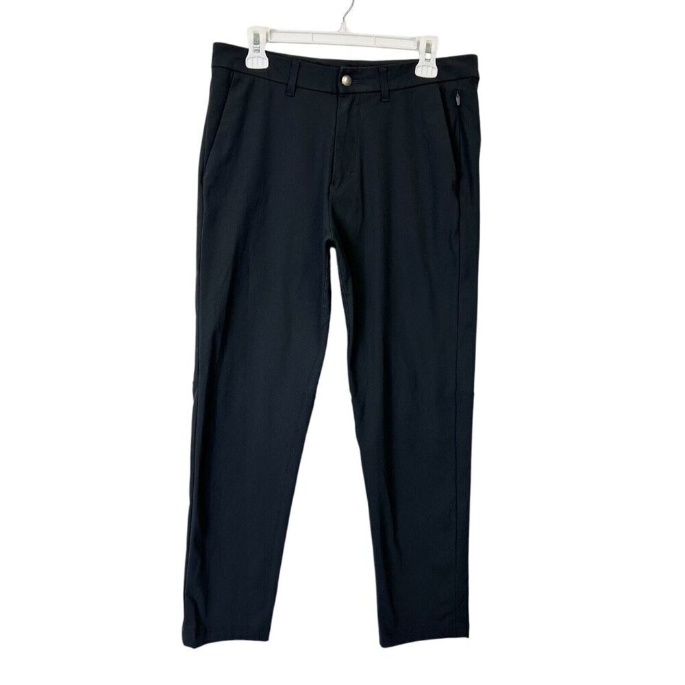 Lululemon‎ Commission Pants Mens Size 32 Charcoal Gray Black 28”